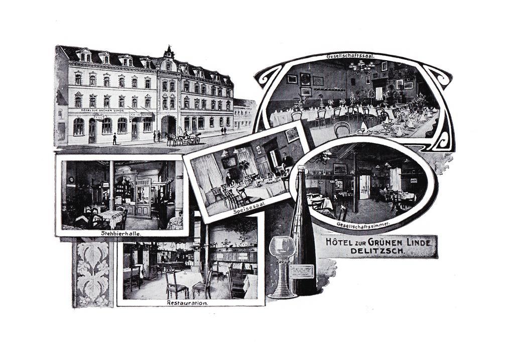 Hotel-Pension Gruene Linde Delitzsch Exterior foto